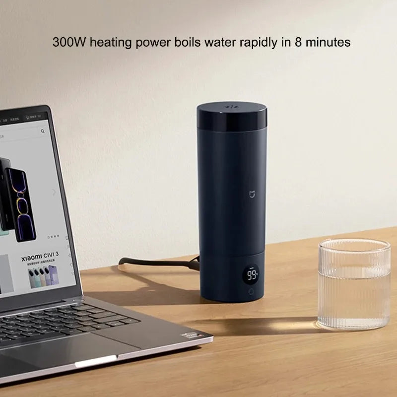 NEW MIJIA Portable Electric Kettle 2 Thermos Cup Fast Water Boiler 350ml Smart Temperature Insulated Kettle Travel 110V-240V