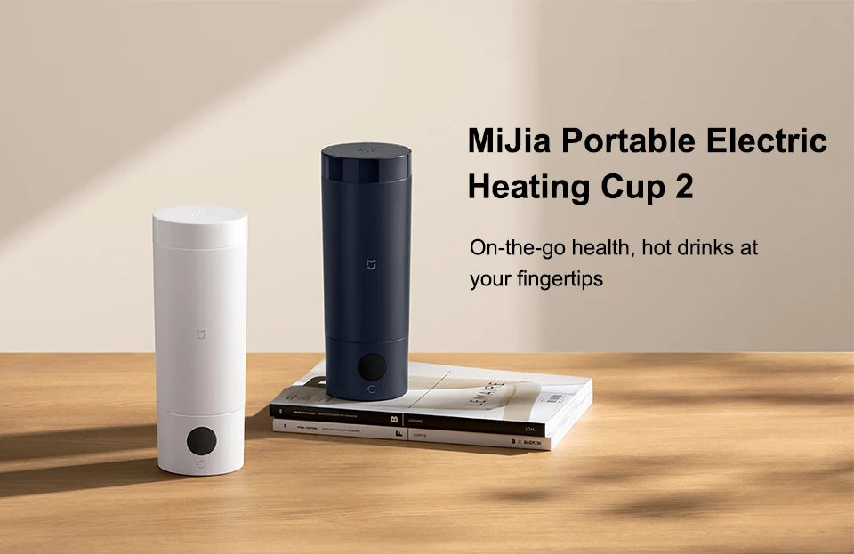 NEW MIJIA Portable Electric Kettle 2 Thermos Cup Fast Water Boiler 350ml Smart Temperature Insulated Kettle Travel 110V-240V