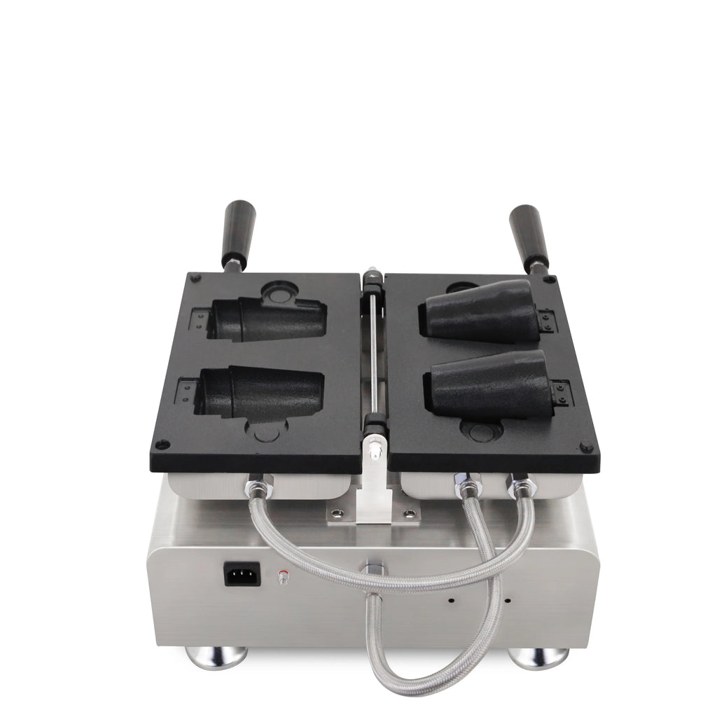 Commercial Electric Coffee Cup Shape Waffle Machine Put Coffee Milk Tea And Milk Ice Cream Snack Cake Make Kitchen Appliance