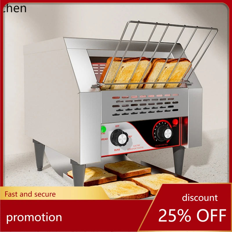 HXL Chain Toaster Commercial Track Toaster Fully Automatic Breakfast Bread Toaster