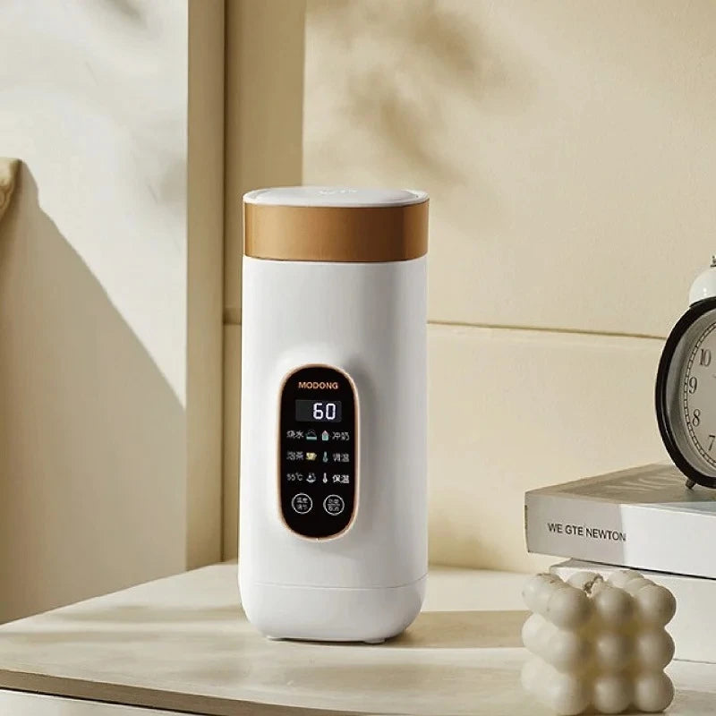 650ml Electric Water Cup Portable Temperature Control 304 Stainless Steel Electric Kettle Thermos Cup Travel Hot Water Kettle