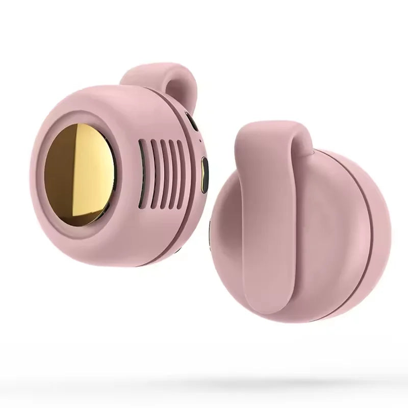 Portable Silent Mini Bladeless Electric Fan, Shirt Clip On Fan, Three Level Hands-Free Neck Fan, Suitable for Outdoor Use
