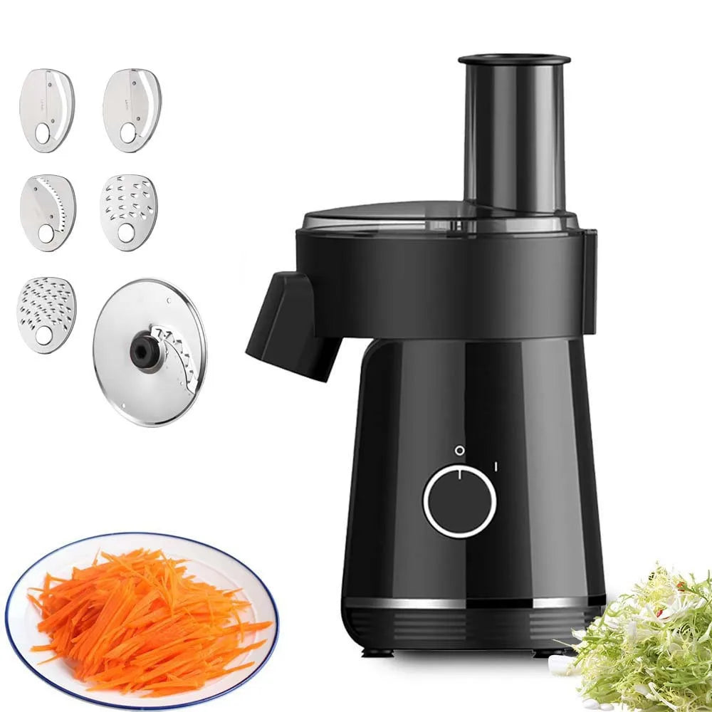 6-in-1 Electric Vegetable Chopper – 200W Multifunctional Food Processor for Slicing, Dicing  Compact & Easy Clean Home/Kitchen