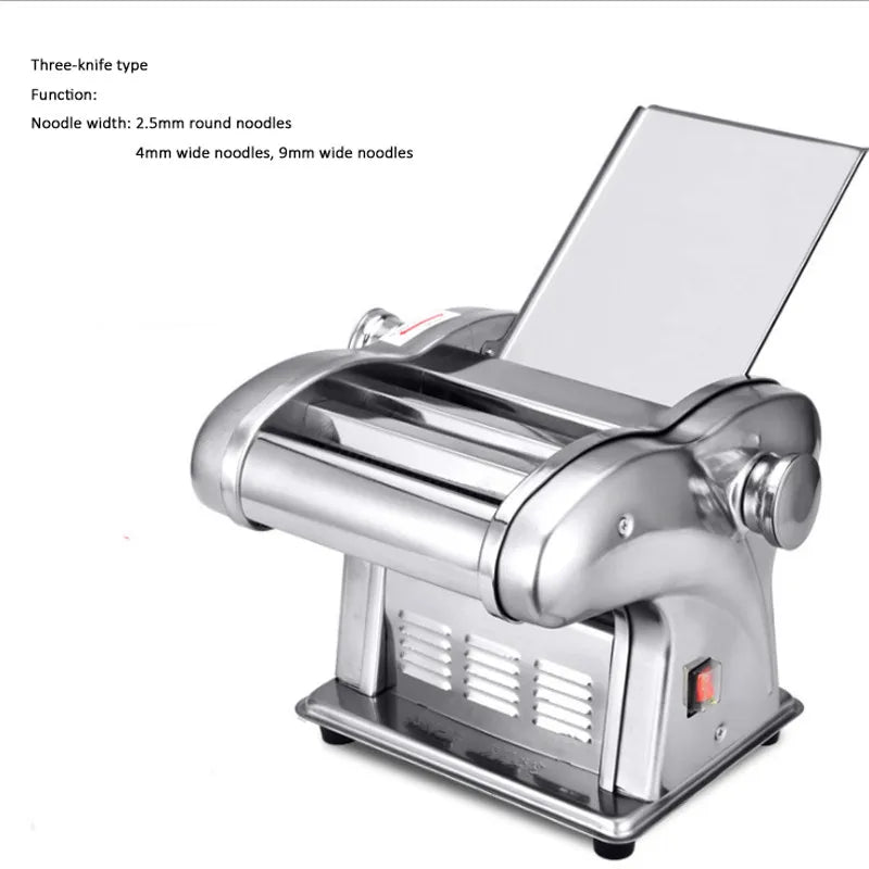 Electric Noodle Making Machine Stainless Steel Pasta Maker Cutting Slicer Noodle Pressing Machine Dough Cutter