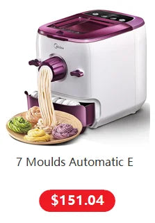 7 Moulds Automatic Electric Pasta Machine DIY Vegetables Noodle Maker Dumpling Shell Maker 220V