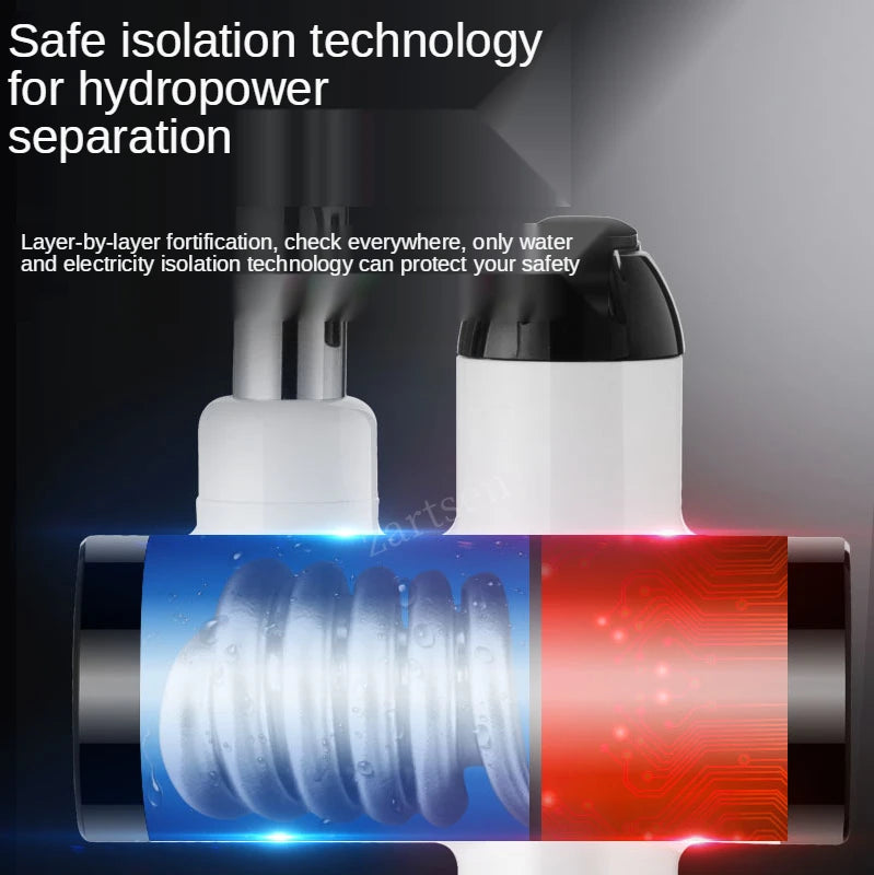 Electric Kitchen Water Heater Tap Instant Hot Water Faucet Heater Cold Heating Faucet Tankless Instantaneous Water Heater