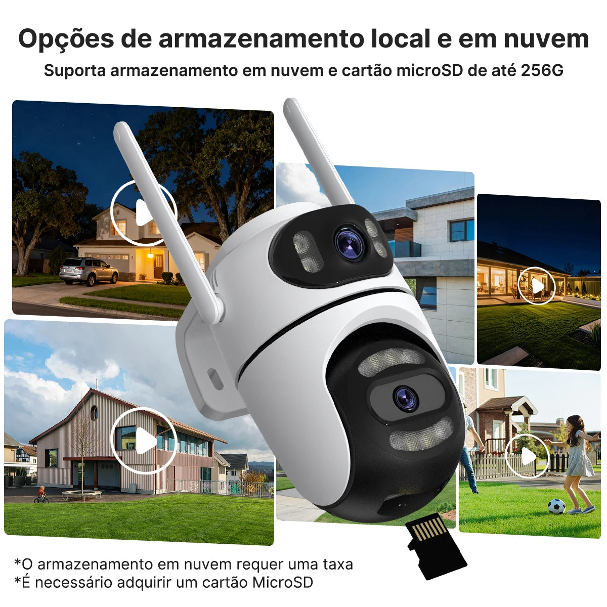 Icsee Wifi Ip Camera Dual Screen Home Security Ptz Camera Ai Tracking Outdoor Video Surveillance Cctv