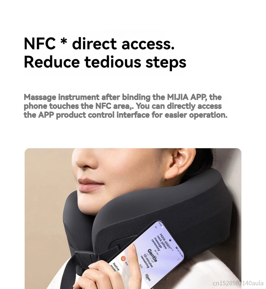 Updated Xiaomi Mijia Smart Neck Pillow Massager Brushless Motor Shoulder Neck Integrated Massage Hot Compress for Mi Home APP