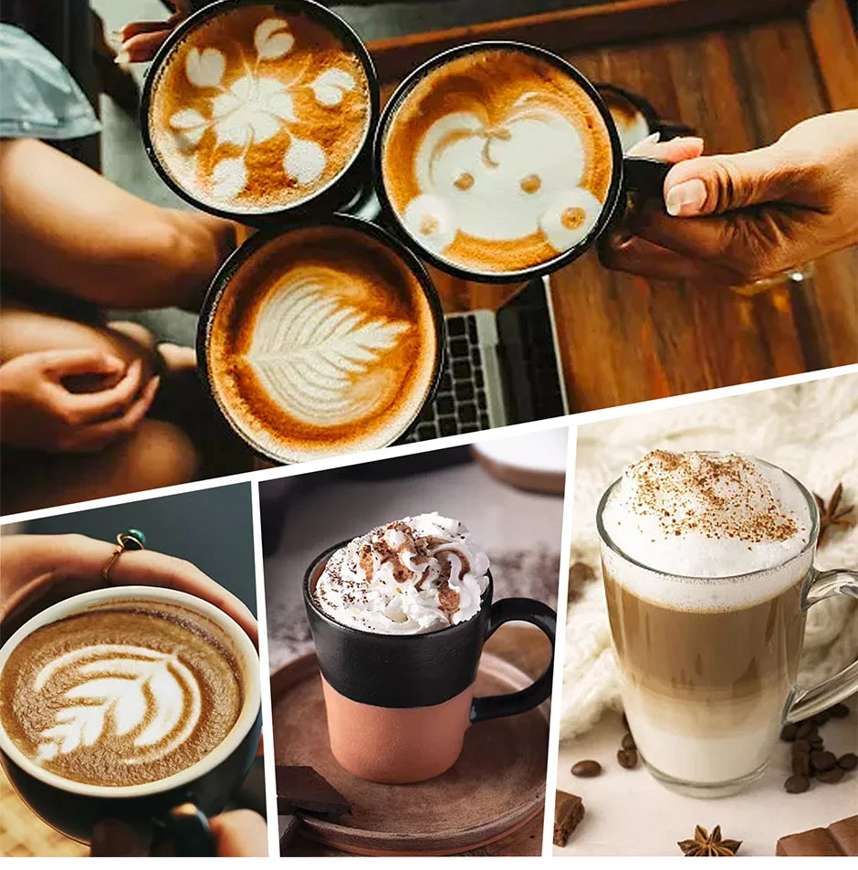 Electric Milk Frother Foam Maker Mixer for Coffee, Electric Portable Whisk Drink Mixer Mini Foam Maker Frothing Battery Powered