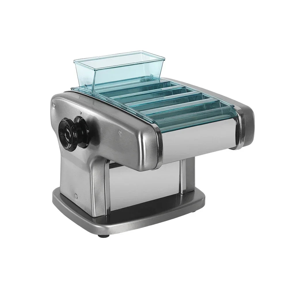 HomeWise Electric Pasta Machine Noodle Maker 220V Commercial Stainless Steel Pressing Machine Dough Cutter Dumpling Skin