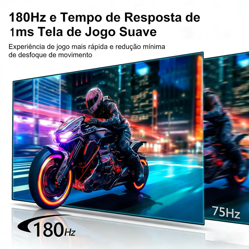 24 Inch 180Hz PC Gaming Monitor IPS LED Display 1920×1080P 100%sRG FHD HDMI/DP Desktop Ultra-thin Gaming Computer Screen Monitor