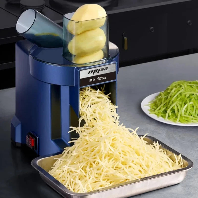 Commercial vegetable cutter Electric shredder Shredded potatoes Shredded radish Household slicer Peeling and dicing machine