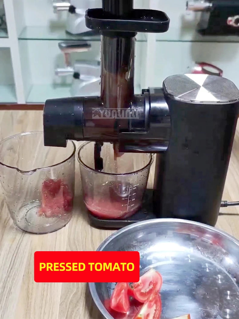 Horizontal Slow Juicer Household Automatic Bender Residue Separation Fresh Juice Blender