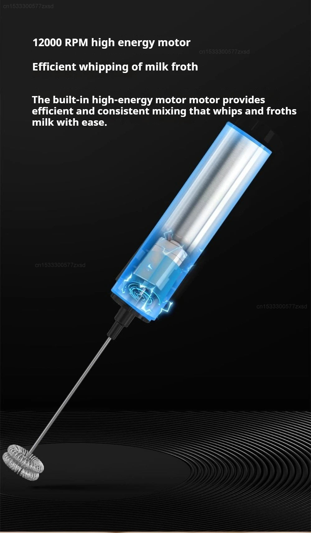 New Electric Milk Frother Household 3 Speeds Rechargeable Coffee Blender Covered Storage for Milk Drink Coffee Cooking Tool