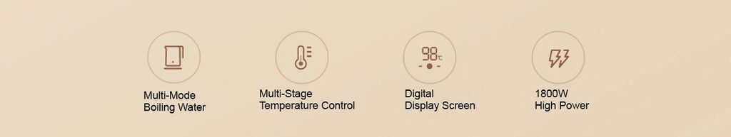NEW MIJIA Constant Temperature Electric Kettles 2 LED Digital Display 4 Thermos Modes Water Teapots for Travel Heating Kettle