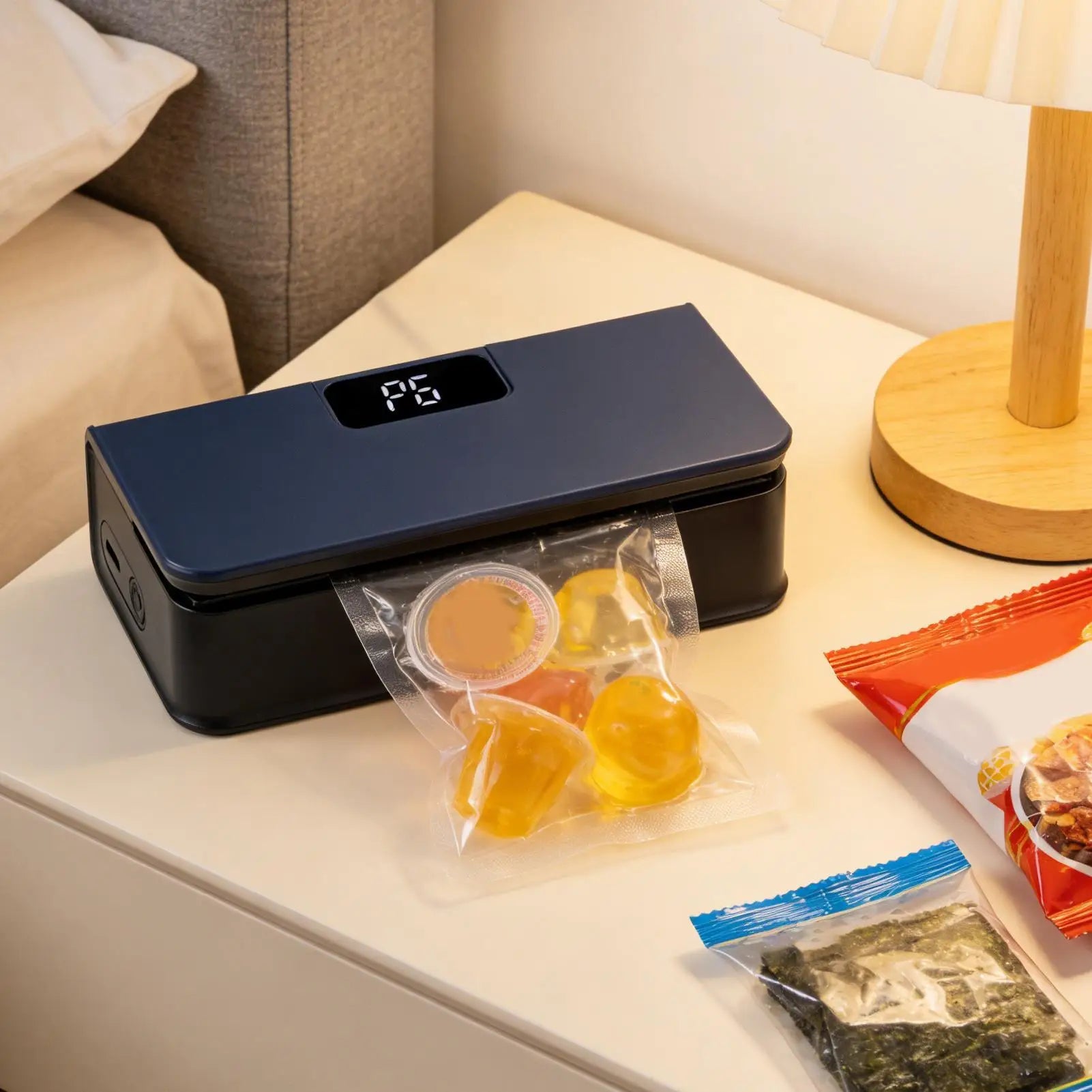 Electric Handheld Sealer Machine Mini Sealer 6-Mode Rechargeable Magnetic with Cutter for Home Kitchen Restaurant Snack Chip