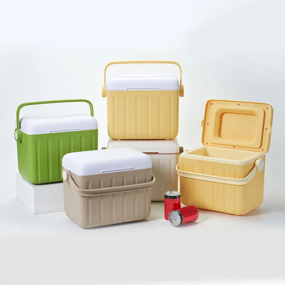 6L Camping Cooler Box Multipurpose Outdoor Hard Cooler for Camping Picnic Beach Drink Beverage Fishing
