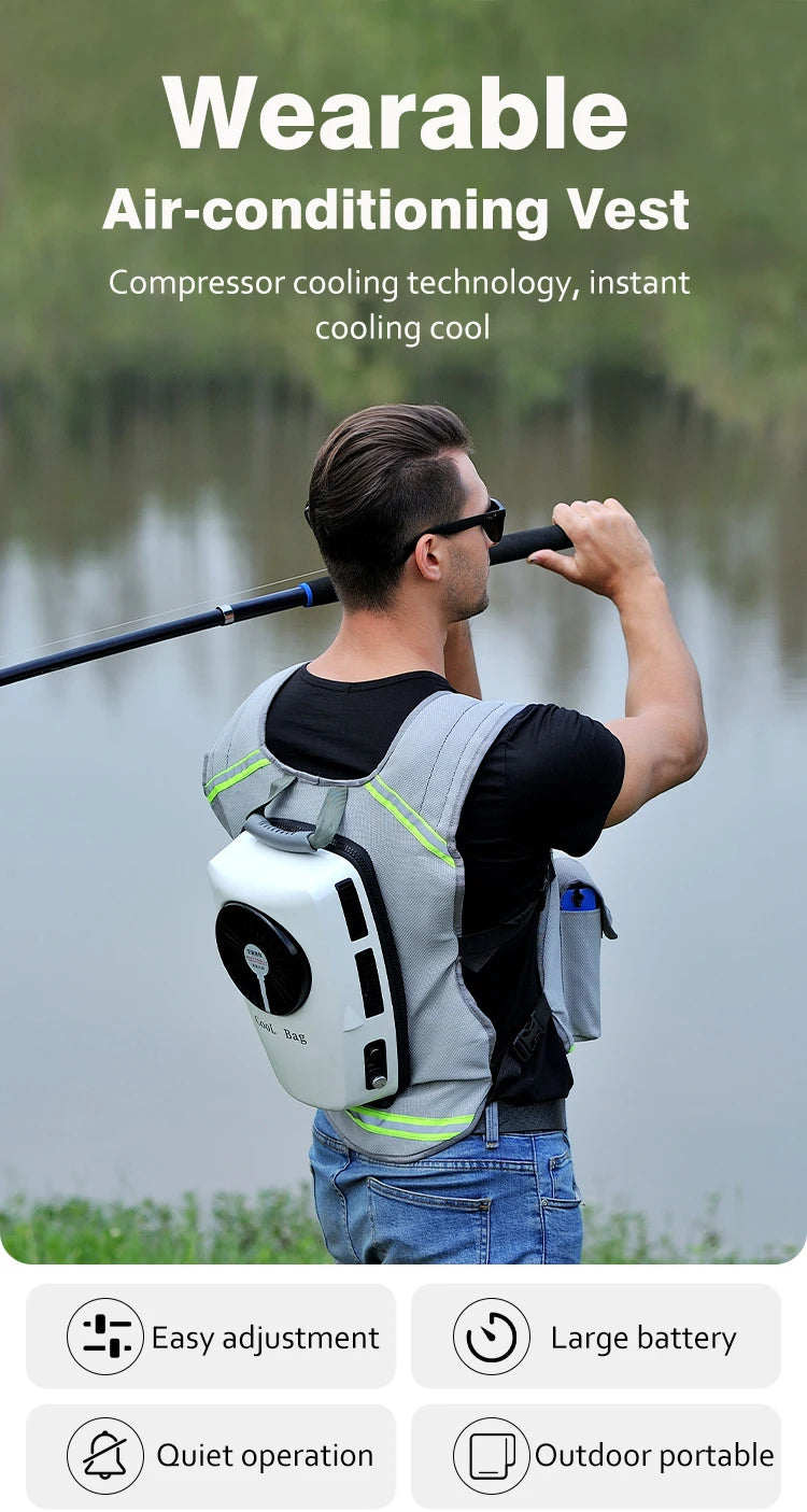 Air Conditioner Clothes Air Conditioning Vest Cloth Cooling Vest DC Micro Compressor Cooler Vortex Tube with Infinite Regulation