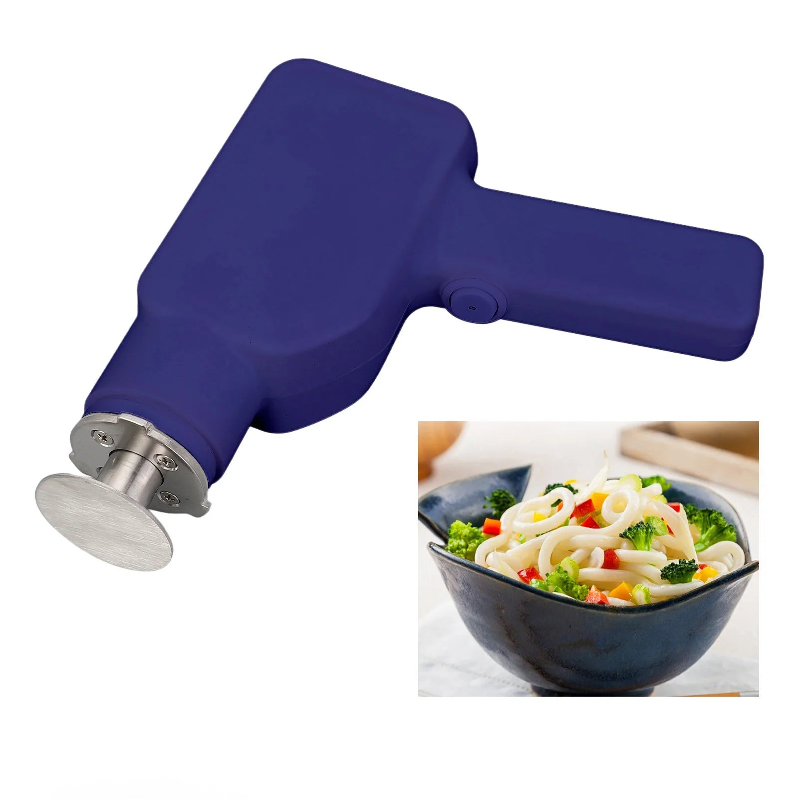 Cordless Electric Pasta Maker 40W Automatic Handheld Stainless Steel Noodle Maker Machine Kitchen Appliance 304