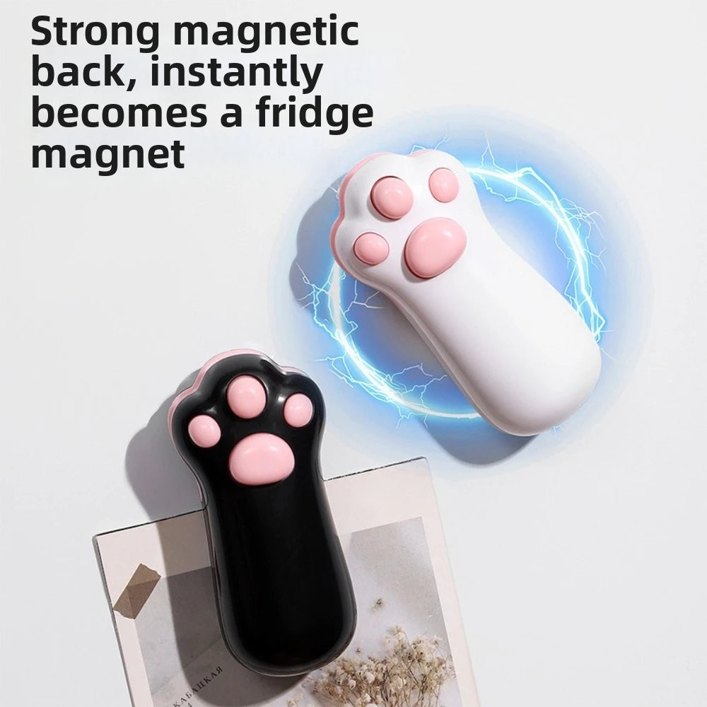 Mini Cat Paw Snack Bag Sealer Type-C Charging Built-in Cutter Food Bag Sealer Magnetic Back Heat Sealing Mini Sealing Machine