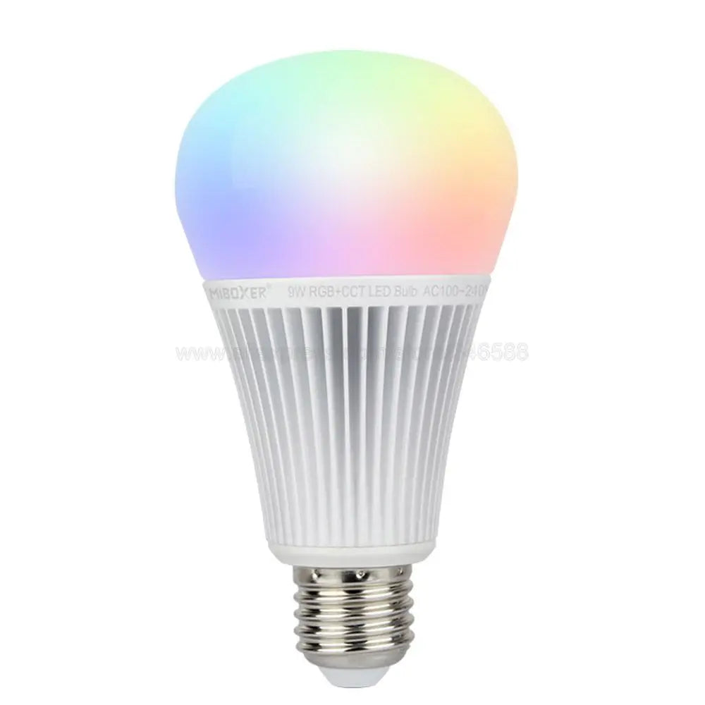 MiBoxer 9W E27 RGB+CCT Smart WiFi LED Light Bulb FUT012 AC110V 220V 2.4G 4-Zone Remote Smartphone APP Alexa Google Voice Control