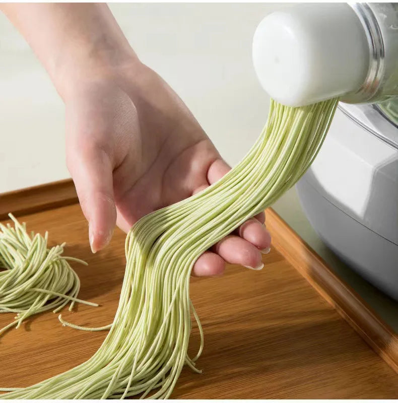 110V 220V Electric Noodle Maker Automatic Household Noodles Making Machine With English Panel 13 Moulds Nozzle