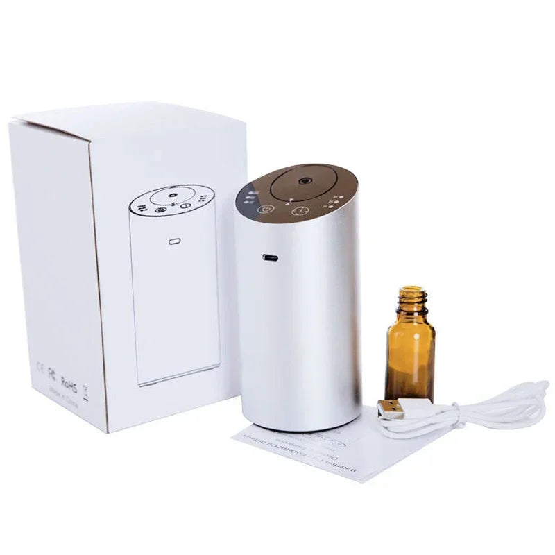 Car Fragrance Diffuser Professional Aroma Diffuser for Car Air Freshener Electric Smell for Home Rechargeable Waterless Diffuser