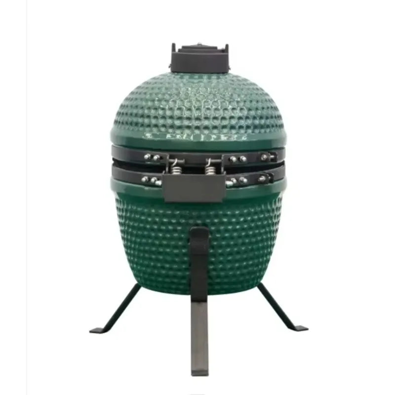 13Inch Ceramic Kamado Grills Outdoor and Indoor Kitchen Camping BBQ Grill