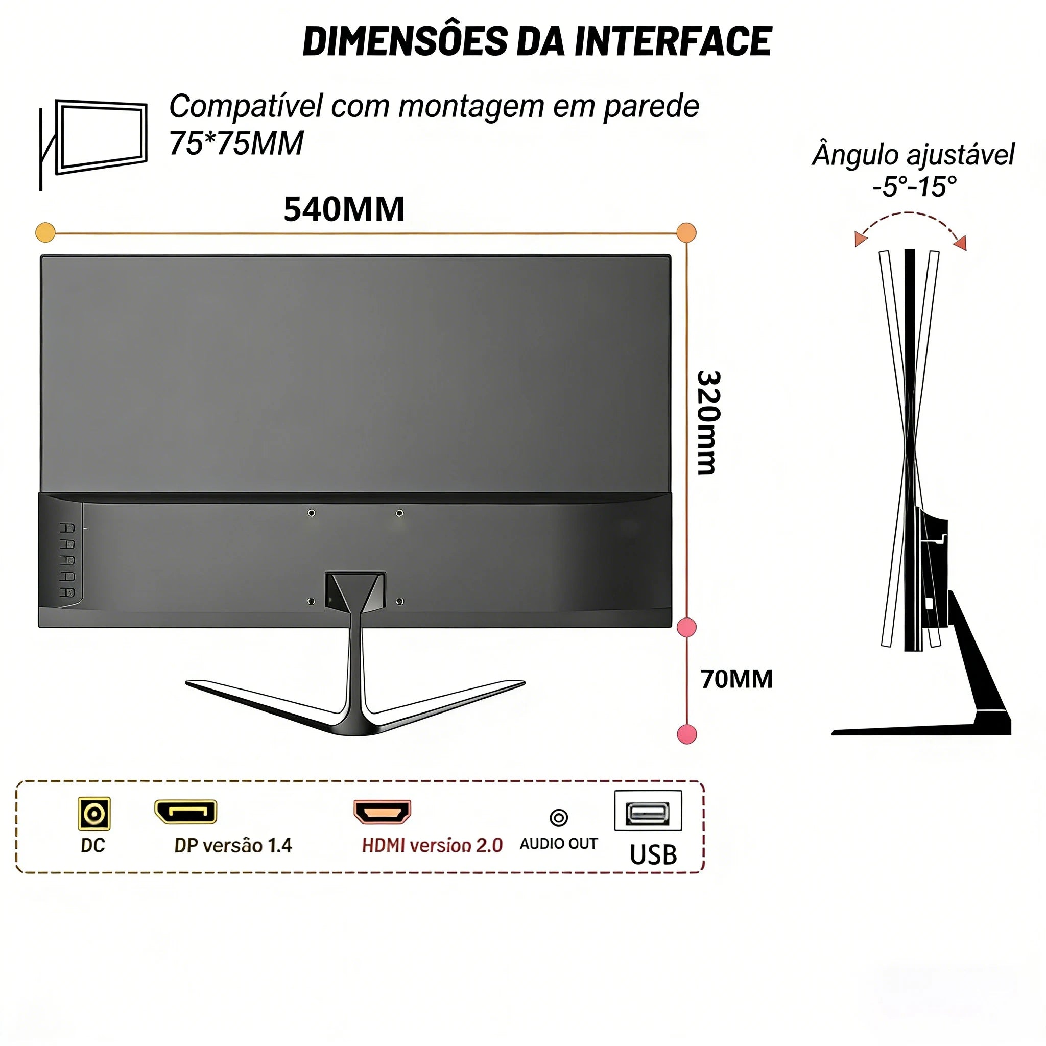 24 Inch 180Hz PC Gaming Monitor IPS LED Display 1920×1080P 100%sRG FHD HDMI/DP Desktop Ultra-thin Gaming Computer Screen Monitor