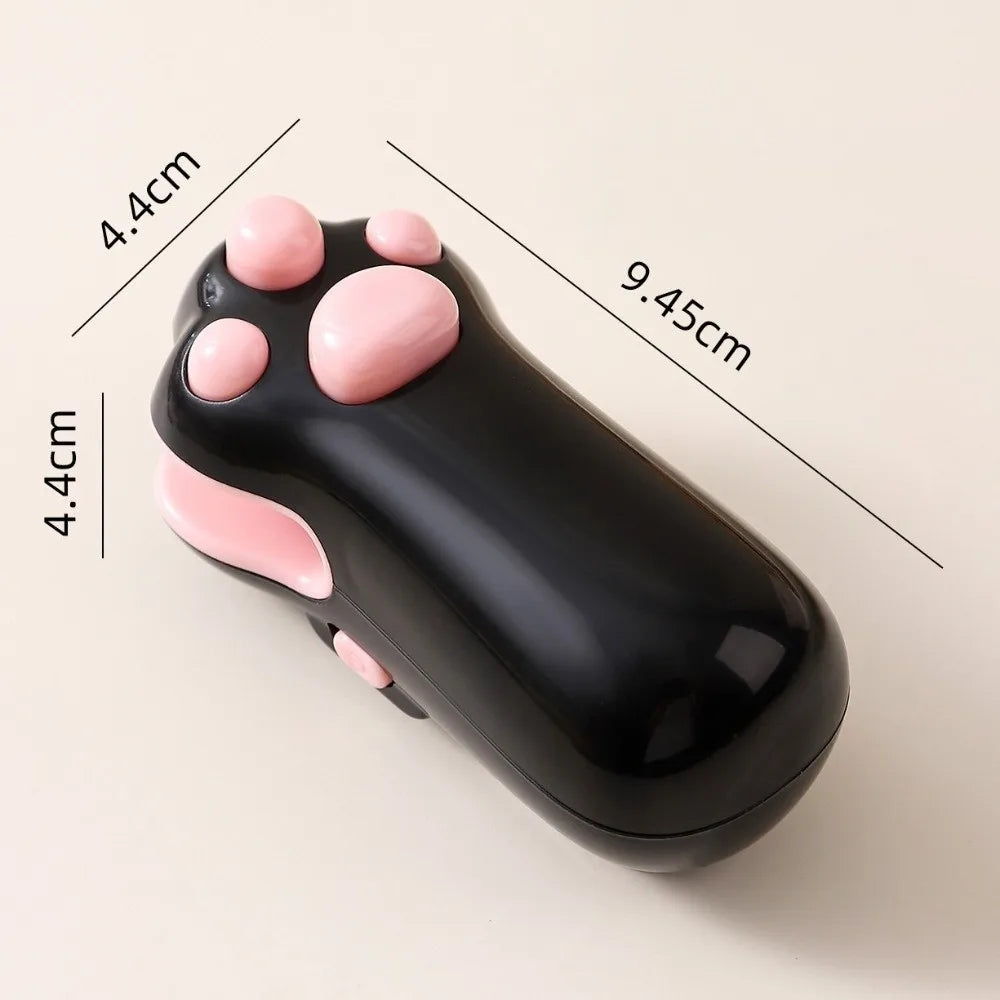 Mini Cat Paw Snack Bag Sealer Type-C Charging Built-in Cutter Food Bag Sealer Magnetic Back Heat Sealing Mini Sealing Machine