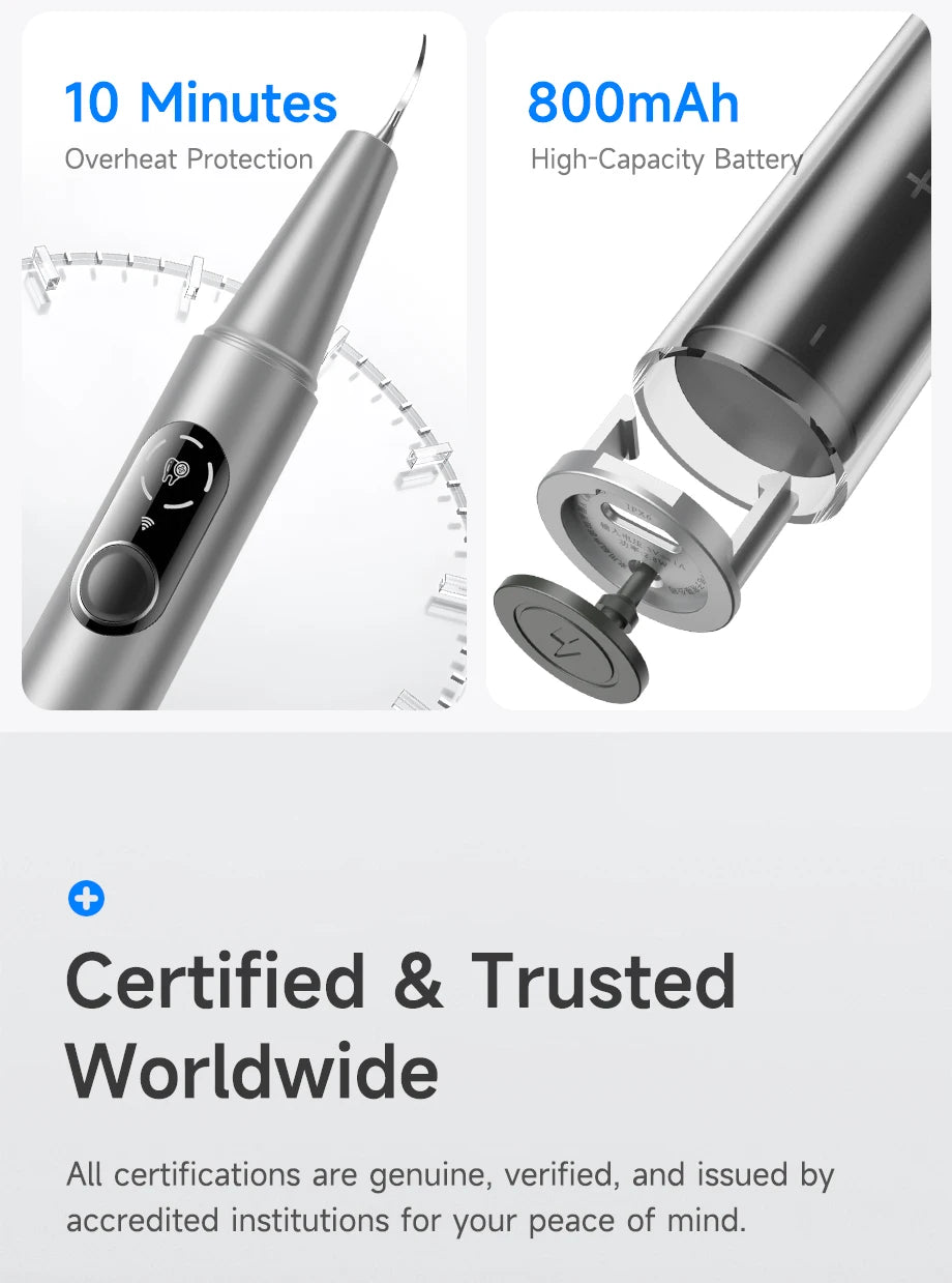 M1 Visible Electric Ultrasonic Teeth Cleaner with 500MP Camera Tartar Remover Coffe/Tobacco Stains Cleaning Teeth Whitening Tool