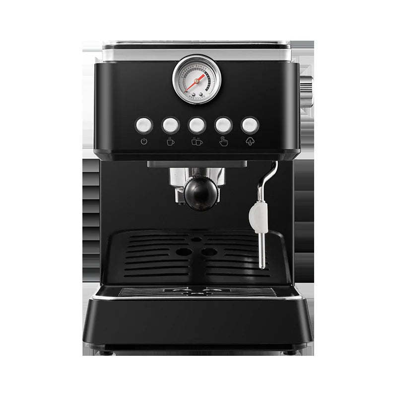 2026 Semi-automatic household coffee machine with high-pressure extraction, frothing and grinding integrated functions