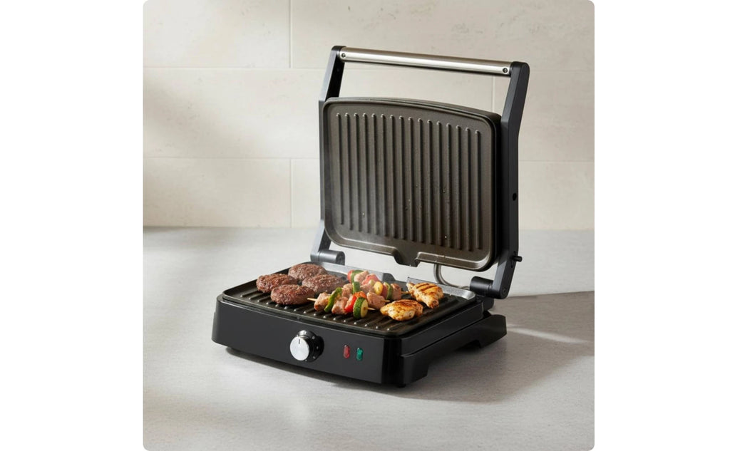 Sandwich Grill 220V Electric Grill Press Countertop Appliance Nonstick Plates Adjustable Heat for Home