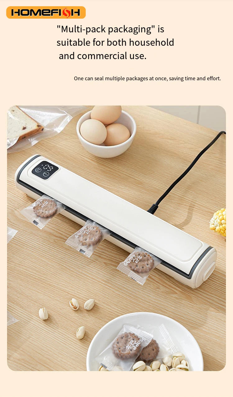 Portable Vacuum Packaging Machine Food Sealing Vacuum Sealer With Vacuum bags Dry/Wet Food Fresh Packaging Machine
