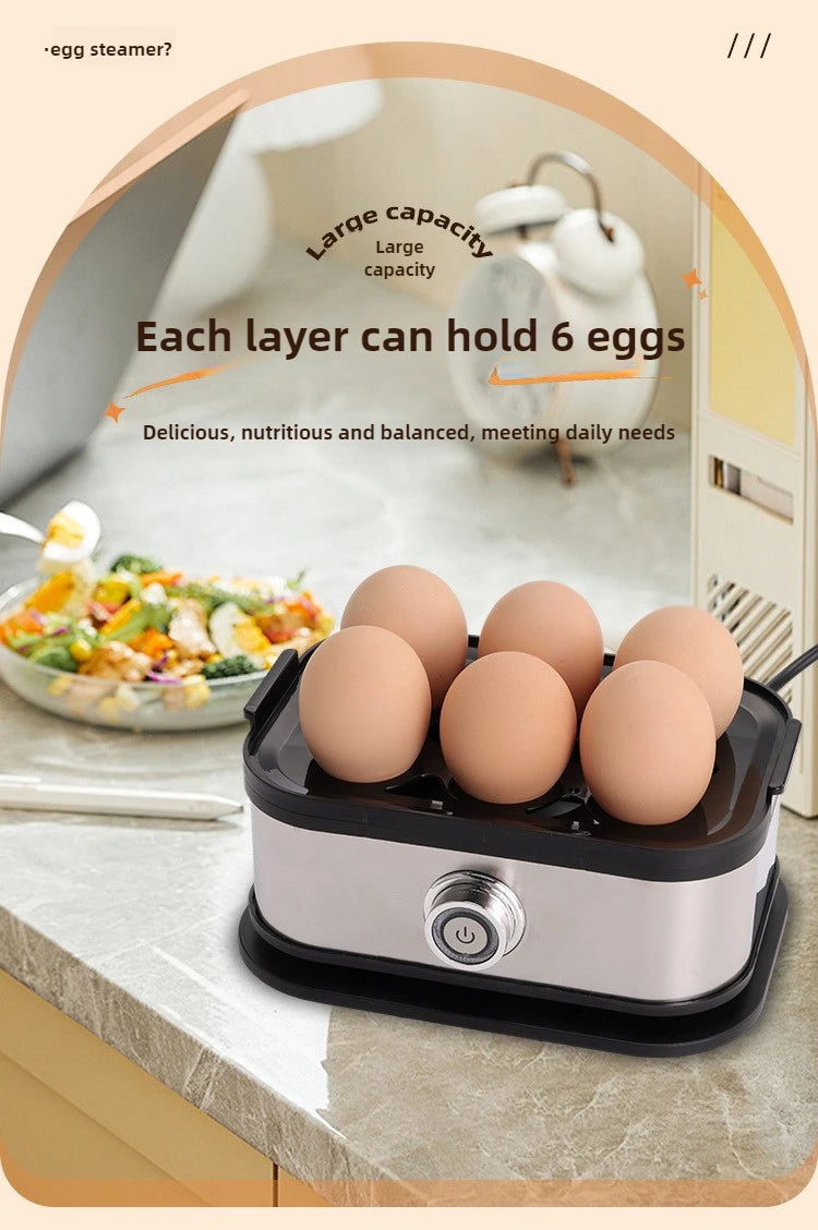 Egg Boiler and Steamer, Kitchen Appliance for Quick Boiling and Steaming Eggs, Mini Breakfast Maker,food Steaming Cooker