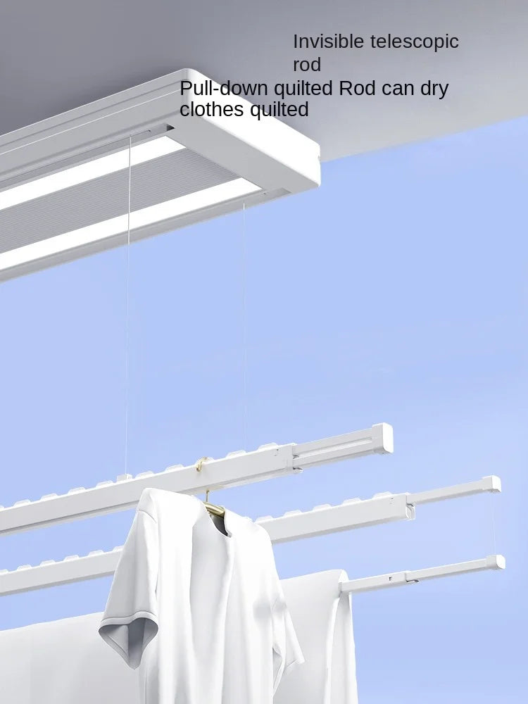 Smart Automatic Ceiling-Mounted Intelligent Lift Electric Laundry Dryer Supply Foldable Clothes Drying Rack for Balcony