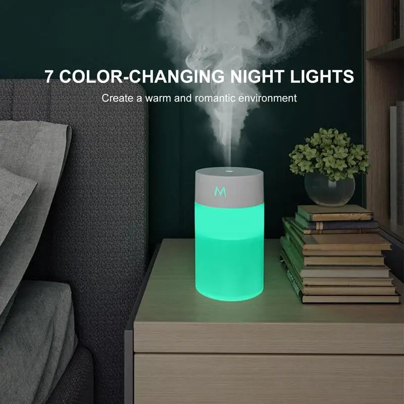 260ML Air Humidifier Ultrasonic Mini Aromatherapy Diffuser Portable Sprayer USB Essential Oil Atomizer LED Lamp for Home Car