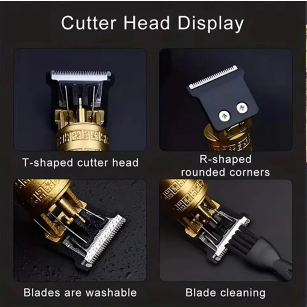 Hiena 212 Professional Hair Cutter Mans Hair Clipper Set Metal Electric Cordless Hair Trimmer for Barber LCD Display Hair Cutt