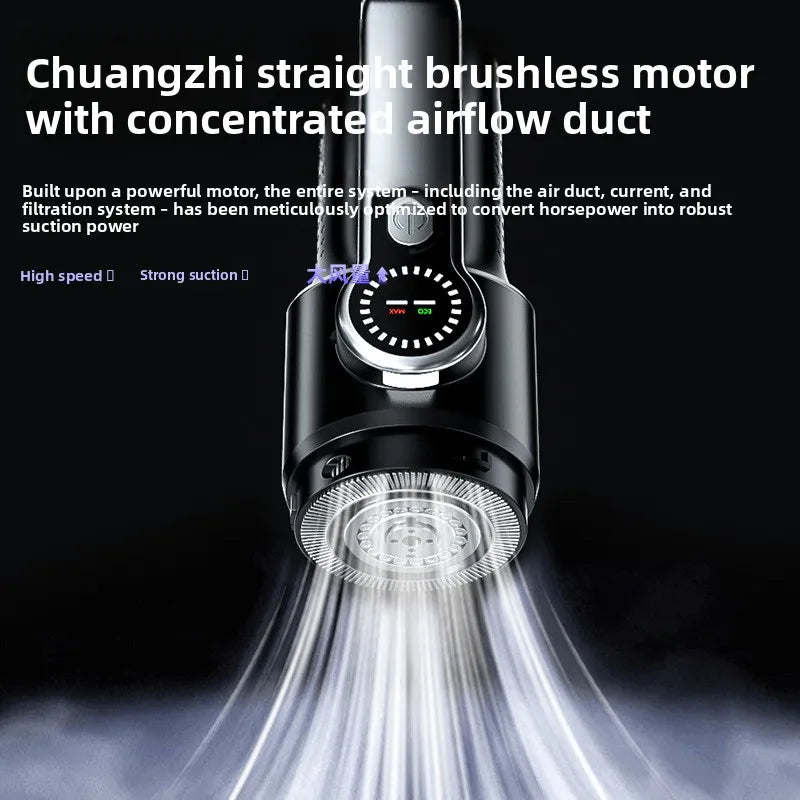 Household/Car Portable 17000pa Large Suction Vacuum Cleaner, High-Power Convenient Handheld Car Vacuum Cleaner