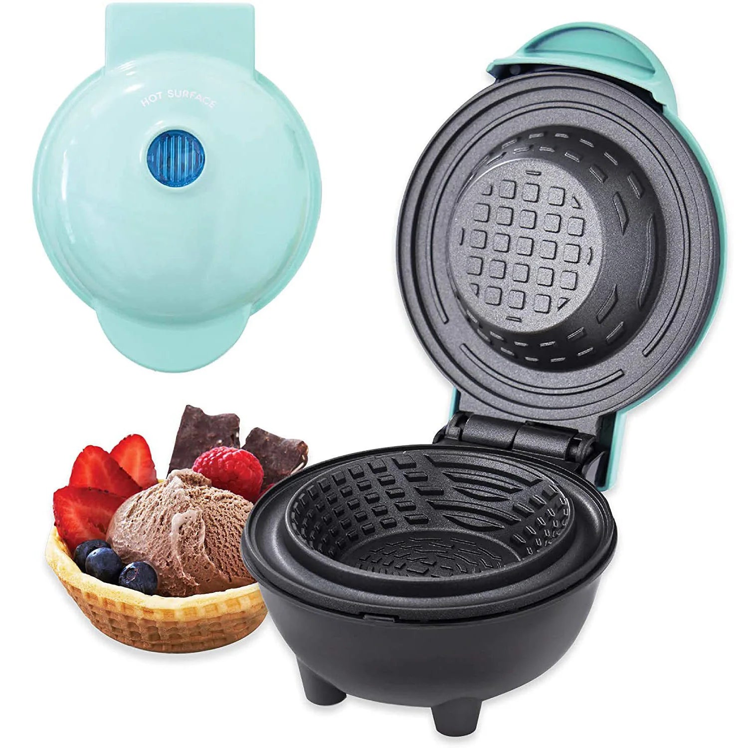 110V/220V Small Waffle Bowl Machine Household Portable Breakfast Machine Egg Tart Ice Cream Cone Machine Kitchen Waffle Machine