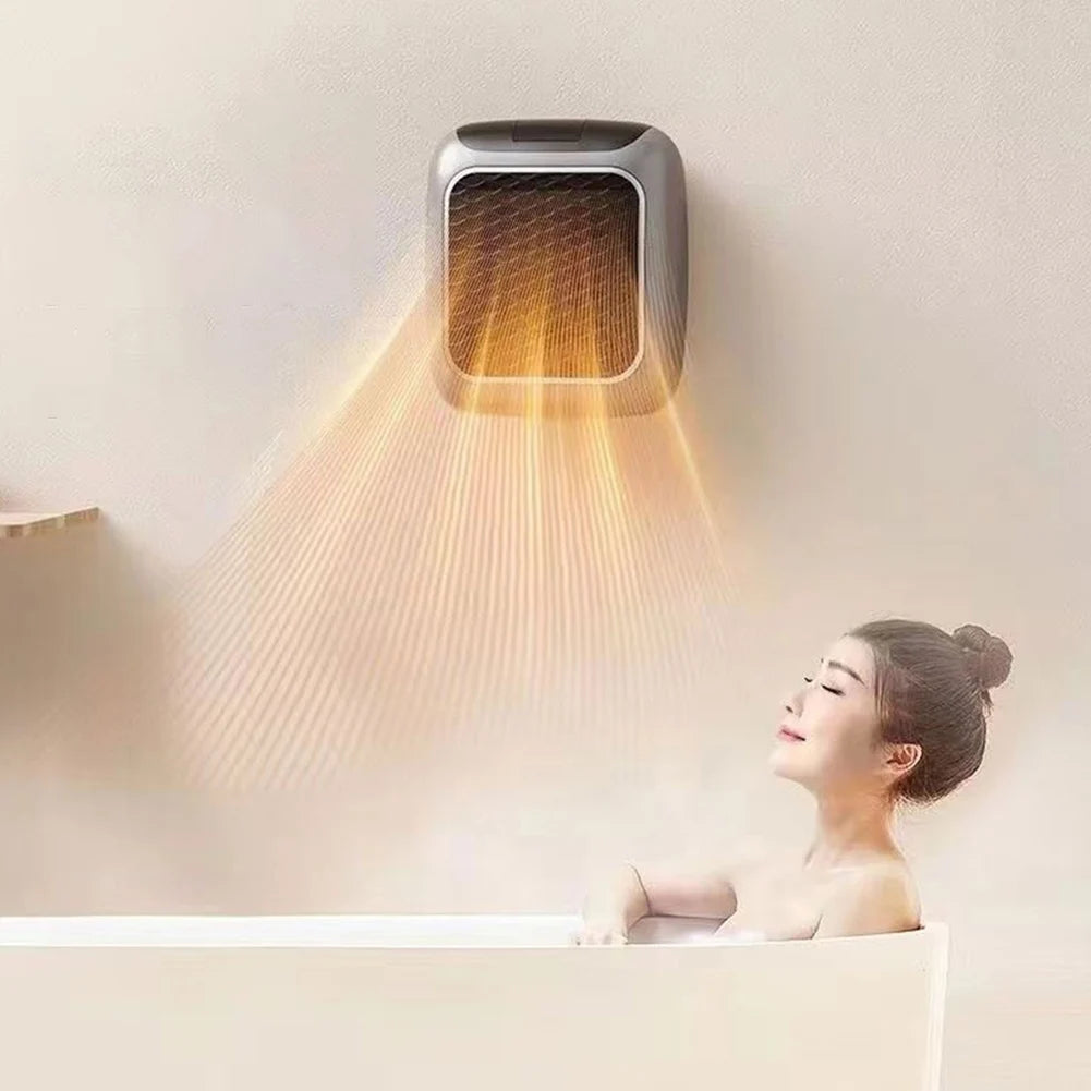 Indoor Electric Heater 800W Wall Mount Portable Fast Heating Warmer PTC Ceramic Digital Heaters For Bedroom Bathroom Living Room