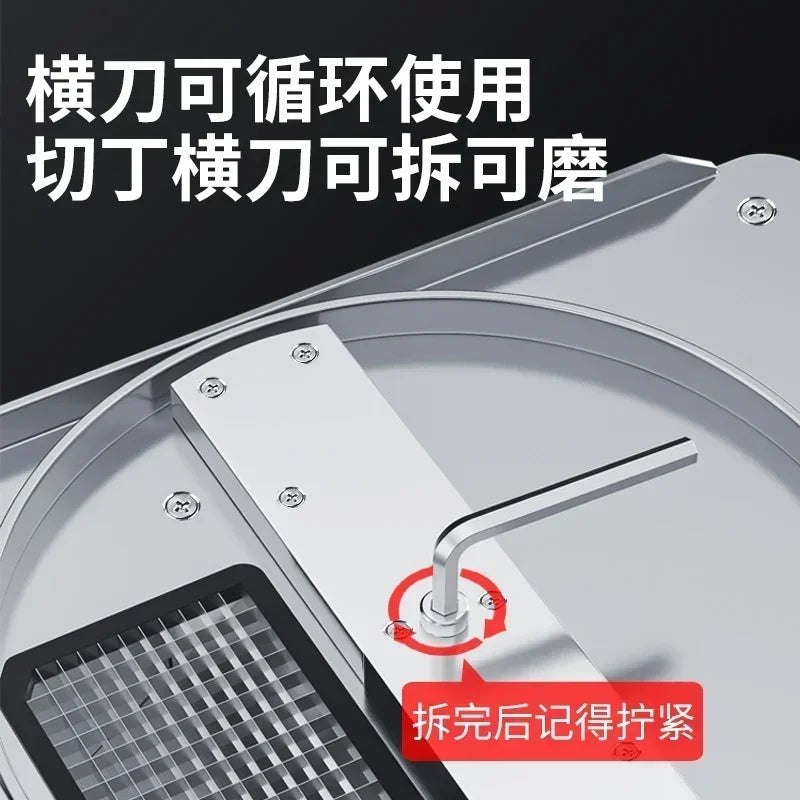 Commercial Electric Vegetable Cutter Automatic Slicer Shredder for Potato Fruit Multifunction
