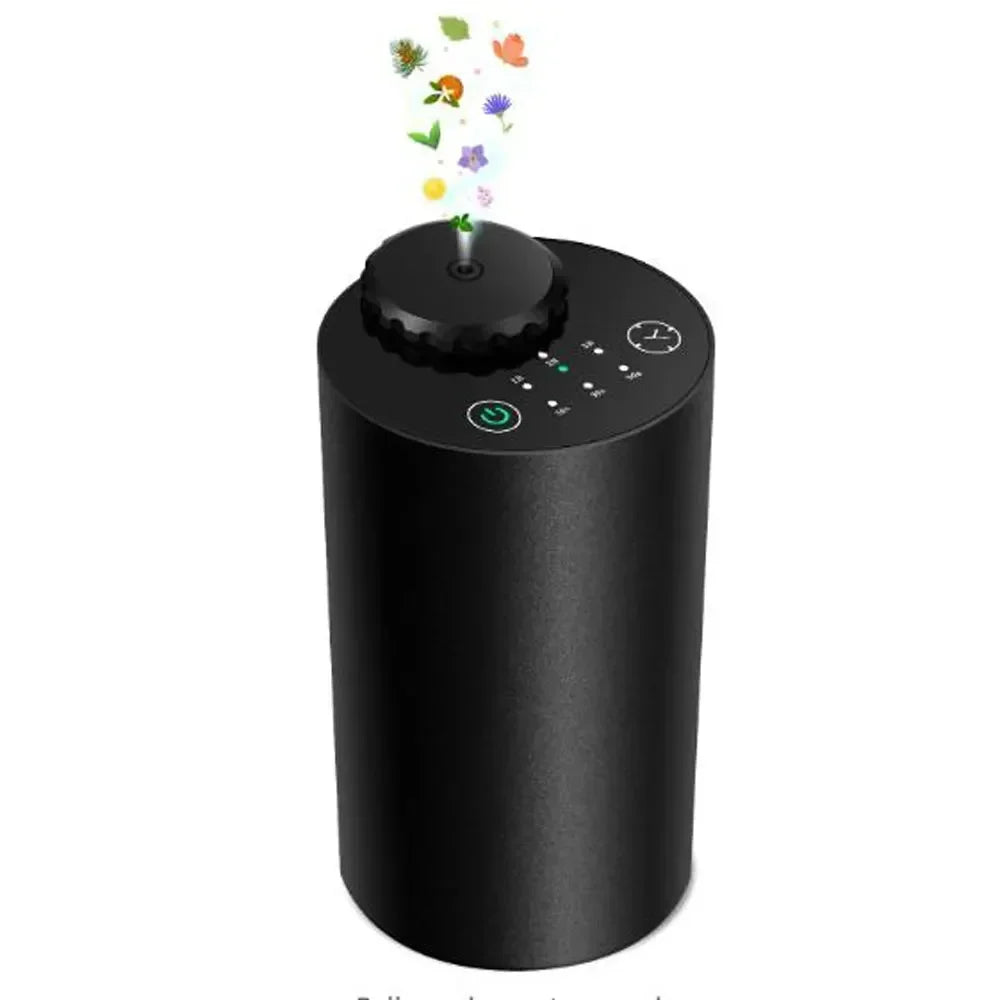 Car Waterless Essential Oil Diffuser Battery Operated Cordless Aromatherapy Diffuser With Timing 3 Mist Levels Car Diffuser