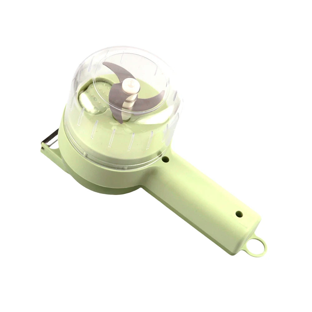 6 in 1 Electric Food Processor Vegetable Cutter Garlic Masher Wireless Grinder Handheld Blender Auto Slicer Kitchen Accessories