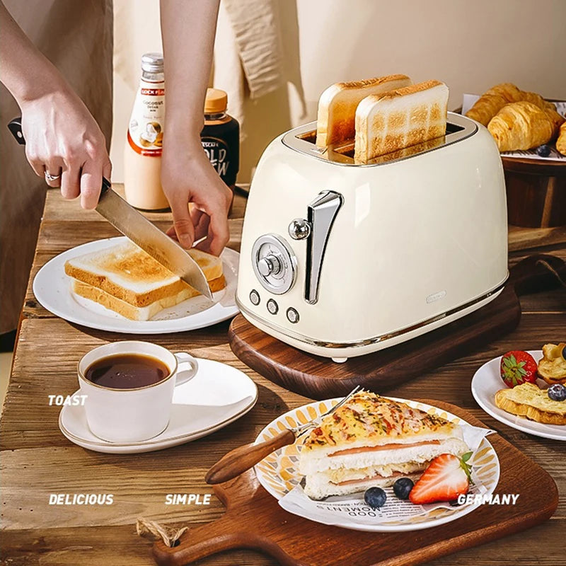 Small Appliances Household Multi-function Toaster Automatic Heating Bread Breakfast Machine Stainless Steel