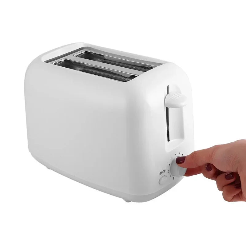 220V Home Toaster 6 Modes 2 Slice Bread Toast Maker Automatic Breakfast Machine One-Click Operation Sandwich Maker
