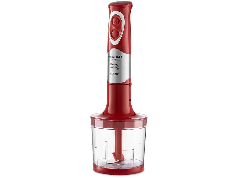 Mixer 2 in 1 Mondial 500W Red and Inox - 220V