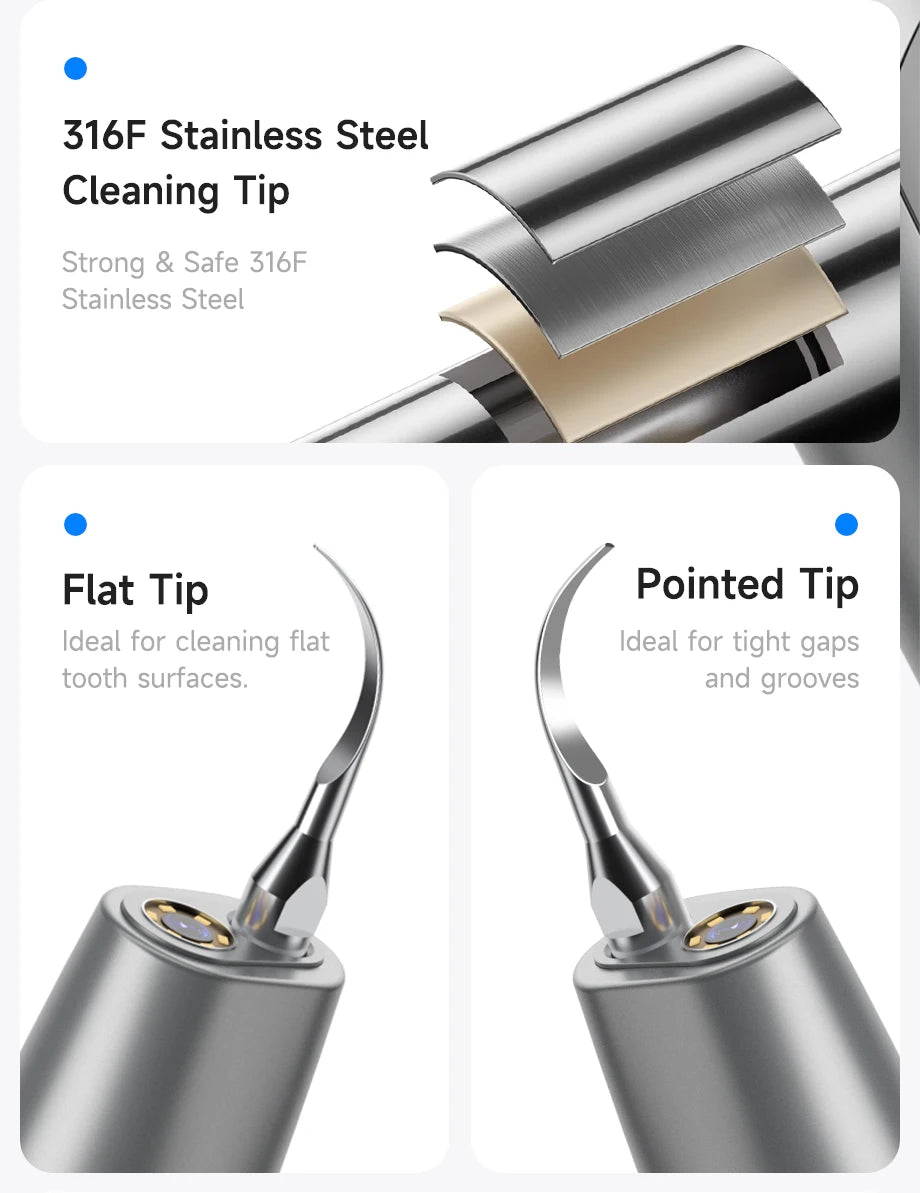 M1 Visible Electric Ultrasonic Teeth Cleaner with 500MP Camera Tartar Remover Coffe/Tobacco Stains Cleaning Teeth Whitening Tool
