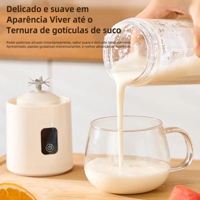 Portable Blender USB Mini Juicer Cup Electric Fruit Mixer Personal Smoothie Blender for Travel Home Outdoor Fresh Juice Making