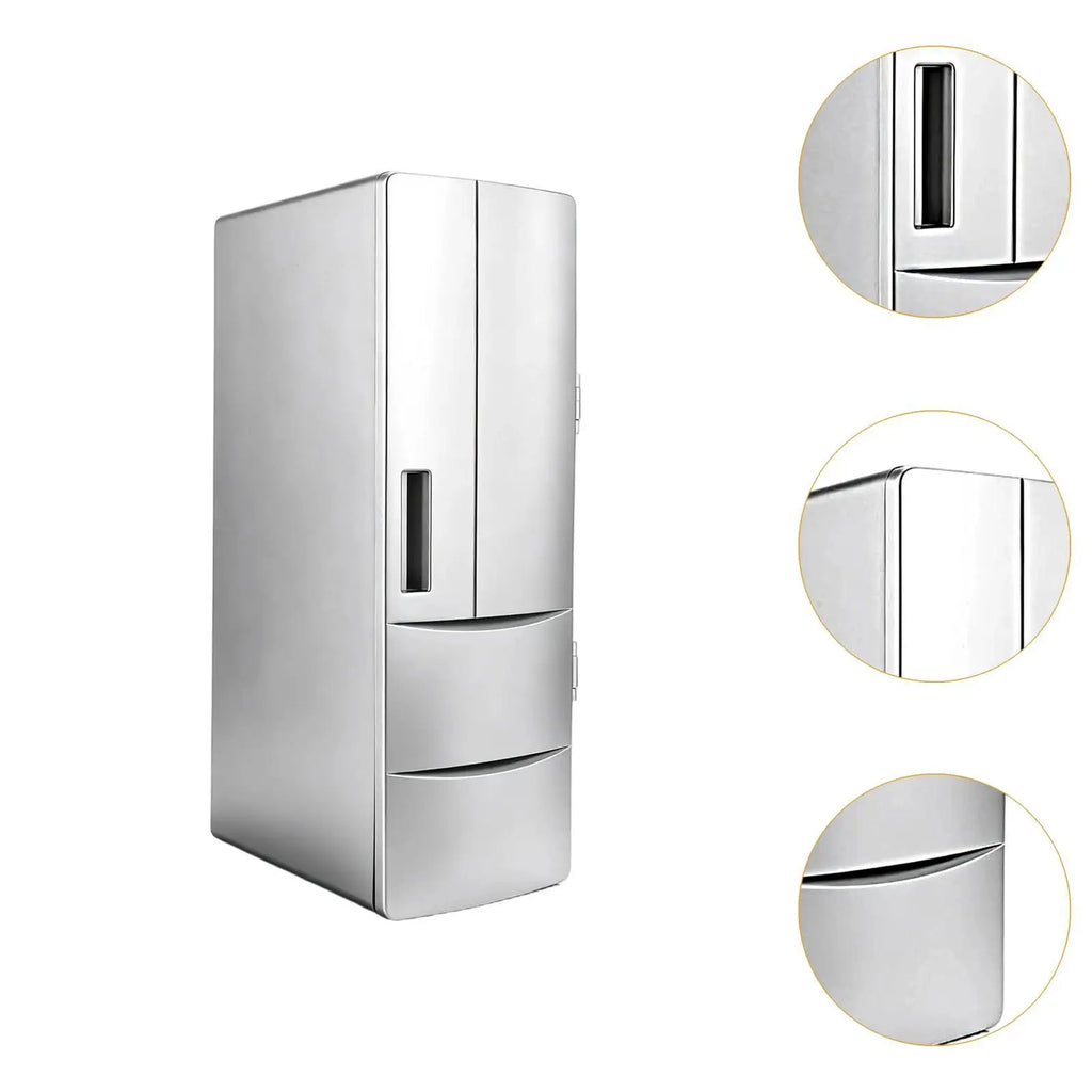 USB Mini Fridge Versatile Drink Can Cooler Warmer for Dorm Bedroom Makeup